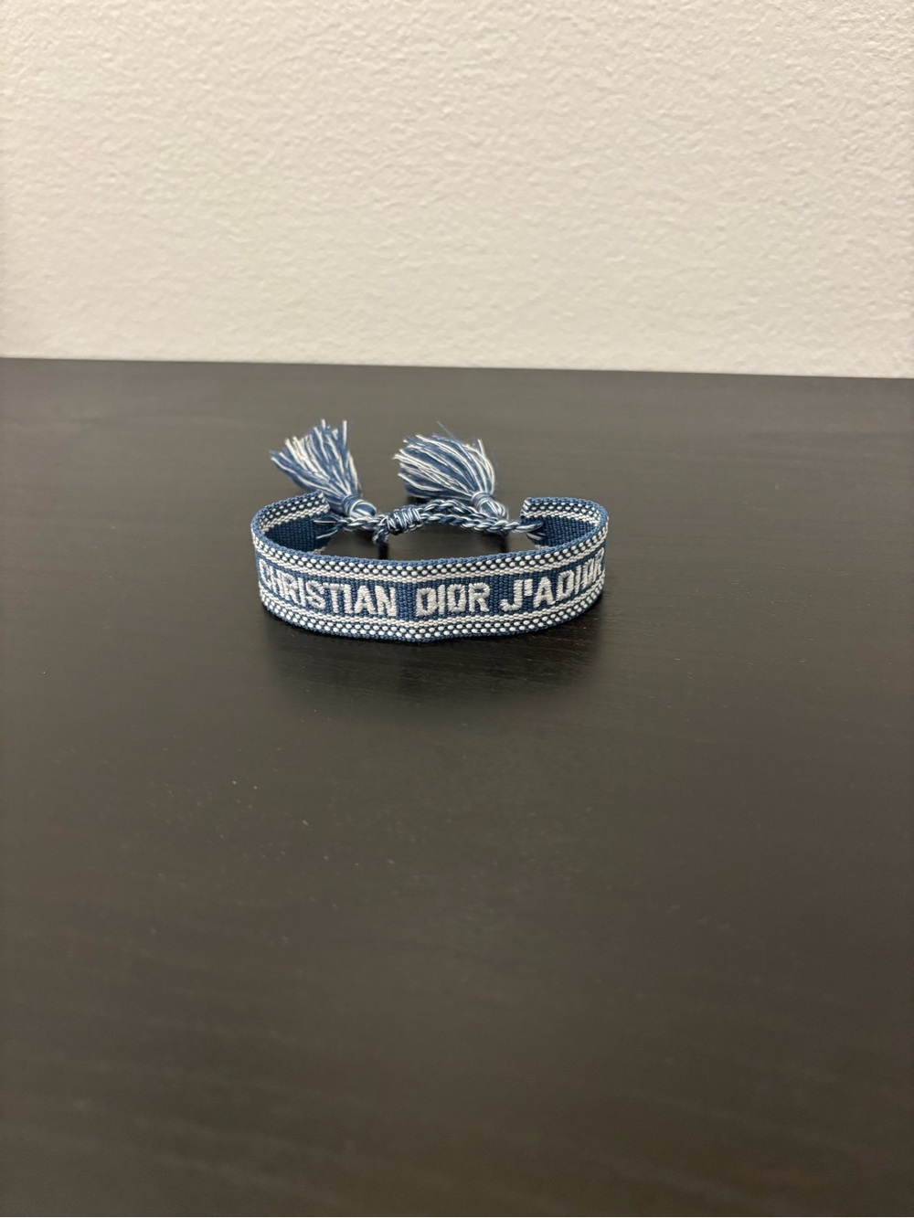 Christian dior J’adior sky blue cotton woven bracelet